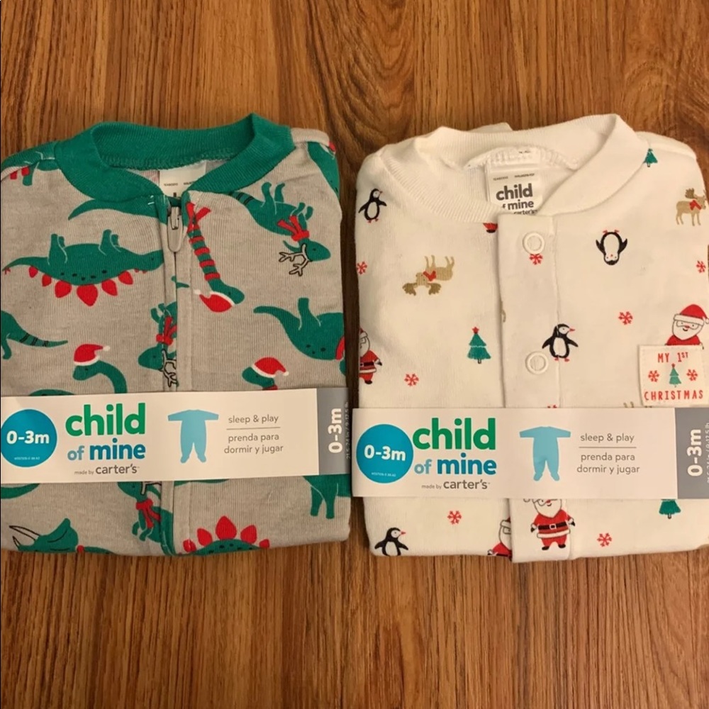 NWT Carter’s Christmas Sleepers